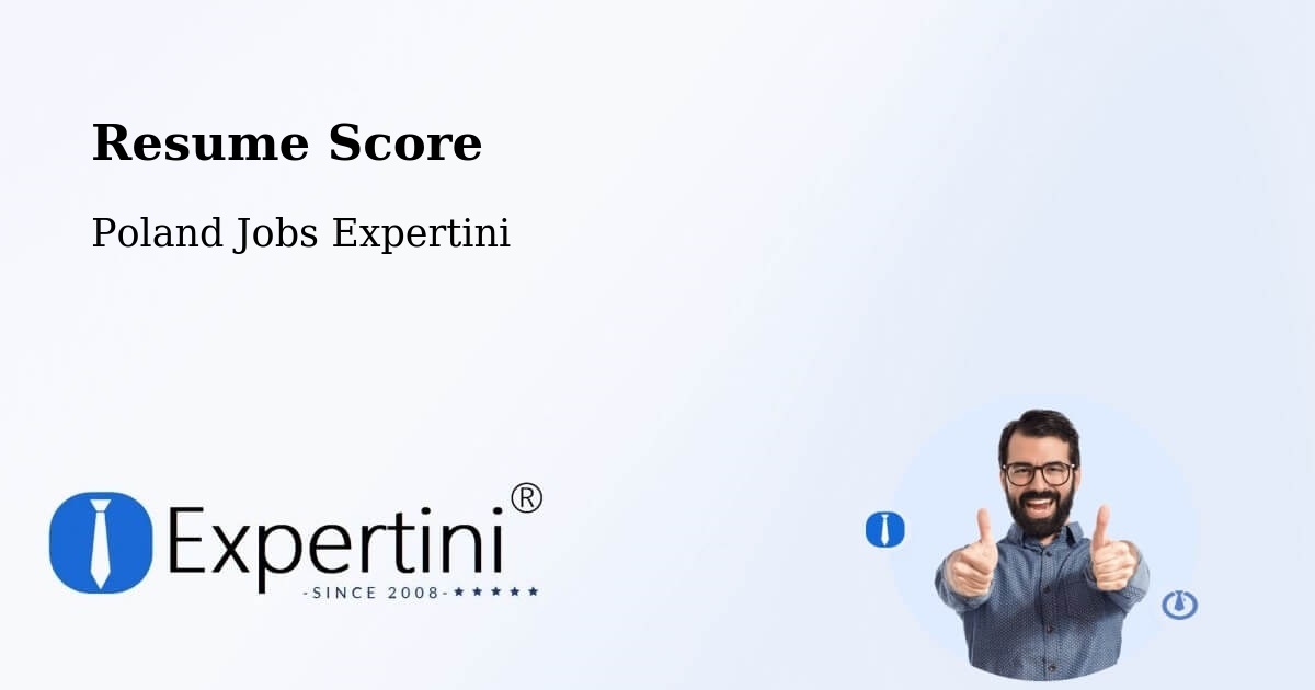 Resume Score & Job Description Match Tool – Łomża - Poland Jobs Expertini